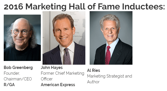 2016 Marketing Hall of Fame Inductees